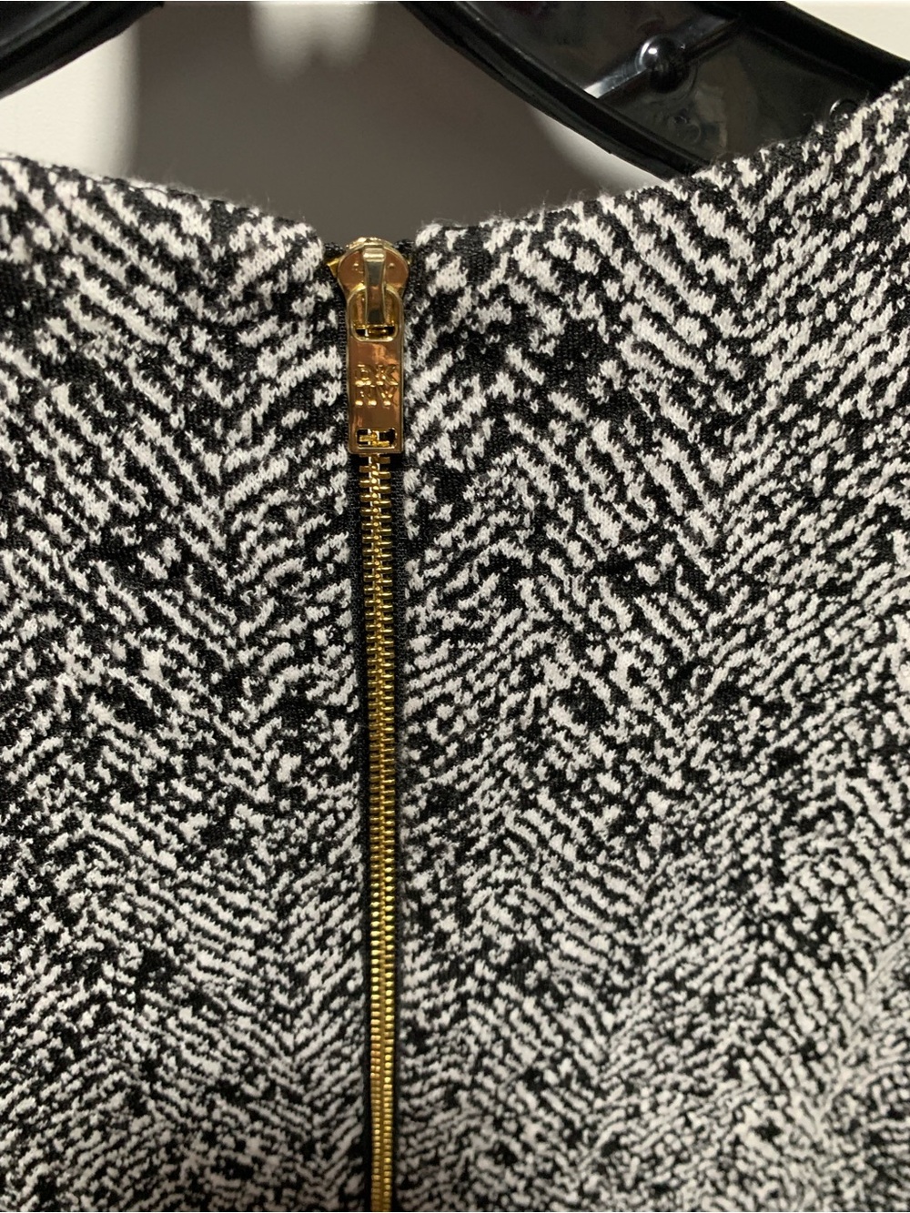 Dkny Black & White Textured Tweed Pocket Dress - Picture 8 of 10